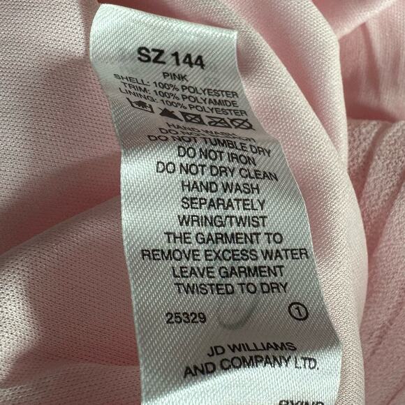 Changes‎ by Together Pink Blouse Womens 20 Lace Crochet Lined Semi Sheer Sleeves - Picture 7 of 7